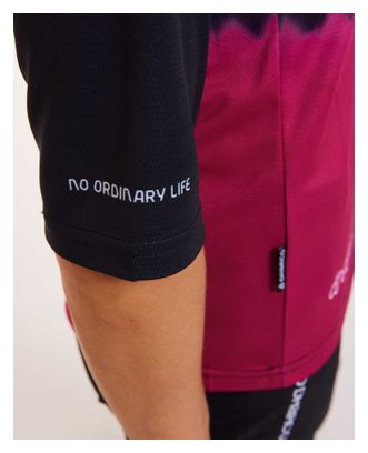 Maglia Dharco da donna con manica a 3/4 nero/rosa