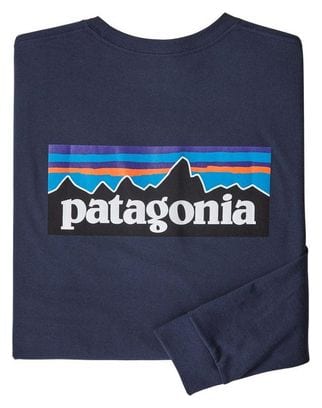 T-Shirt Patagonia L/S P-6 Logo Responsibili-Tee Blue Men