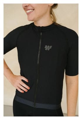 Maglia a maniche corte da donna Wilma Carmen Nero