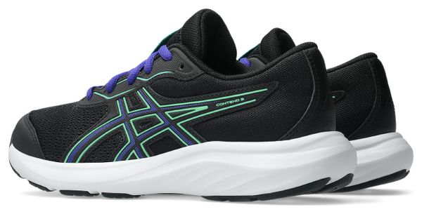 Scarpe da corsa Asics Contend 9 GS Nero/Verde Bambini