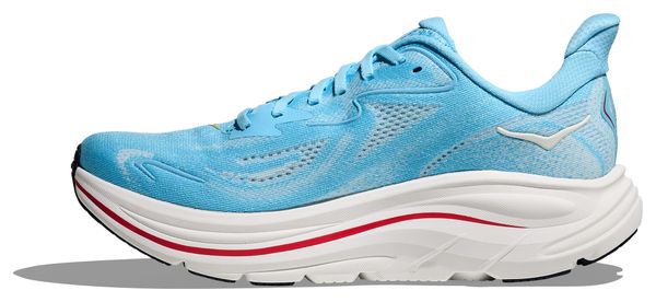 Hoka Clifton 10 hardloopschoenen blauw/wit/roze dames