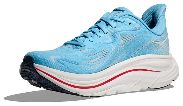 Hoka Clifton 10 hardloopschoenen blauw/wit/roze dames