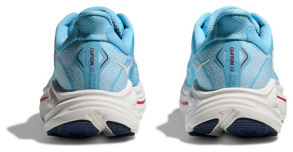 Hoka Clifton 10 hardloopschoenen blauw/wit/roze dames
