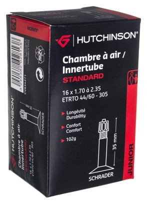 HUTCHINSON Chambre à Air STANDARD 16'' x 1.70 à 2.35 mm Schrader 35mm