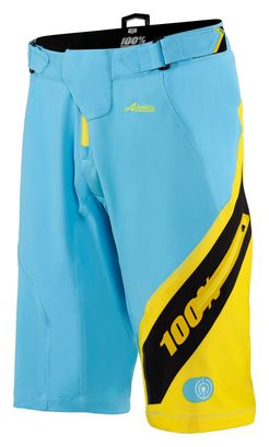 Short avec Peau 100% Airmatic Honor Fiji Bleu Jaune