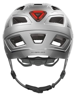 Casco Abus Hyban 2.0 Signal Silver Urban