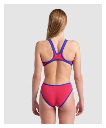 Arena One Big Logo Swimsuit Pink / Blue