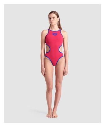 Arena One Big Logo Swimsuit Pink / Blue