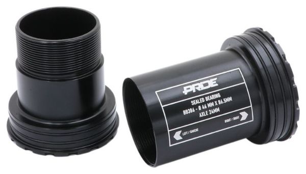 Pride Racing BB386 Interlock Ceramic Bottom Bracket Black