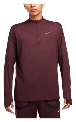 Men's Nike Dri-Fit Element Red 1/2 Zip Top