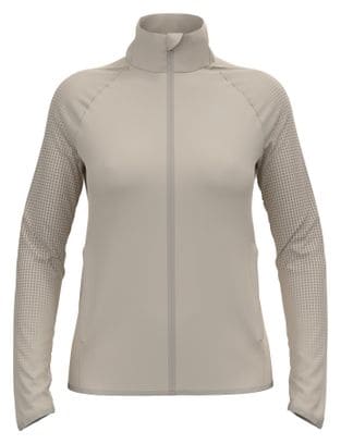 Odlo Zeroweight Warm 2.0 Beige Women's Hybrid Running Jacket