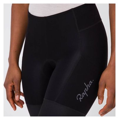 Culotte corto sin tirantes Rapha Core Cargo Negro/Gris Mujer