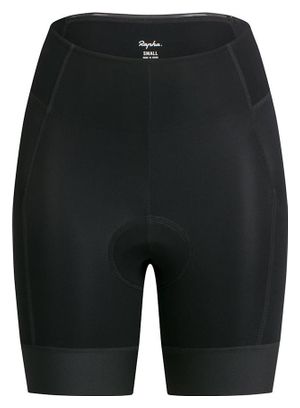 Culotte corto sin tirantes Rapha Core Cargo Negro/Gris Mujer