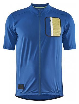Craft ADV Off-Road Short Sleeve Jersey Blue Yellow