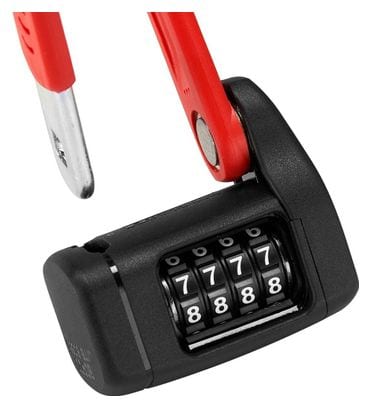 ABUS Serrure Pliante Bordo Combo Lite 6055C/85 Rouge