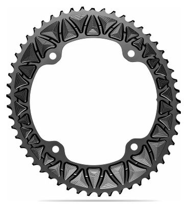 AbsoluteBlack Premium Oval Chainrings 112/4 BCD for Campagnolo Transmissions 12S Black