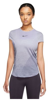 Nike Dri-Fit Run Division Women's Short Sleeve Jersey Blue Purple