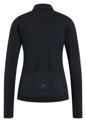 Damesfietsjack Odlo Full Zip Zeroweight Ceramiwarm Zwart