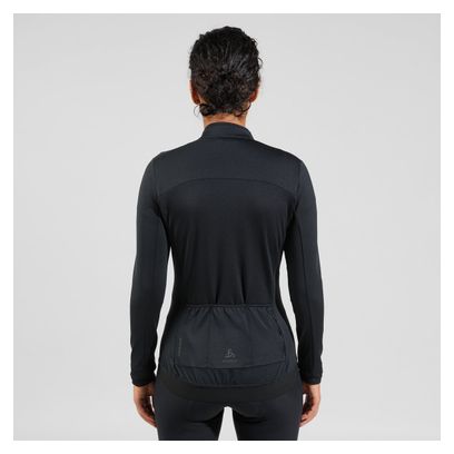 Damesfietsjack Odlo Full Zip Zeroweight Ceramiwarm Zwart