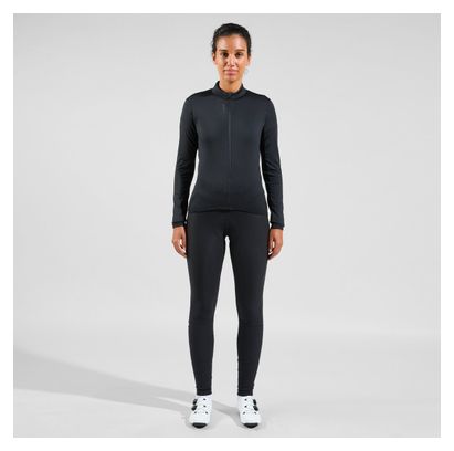 Damesfietsjack Odlo Full Zip Zeroweight Ceramiwarm Zwart
