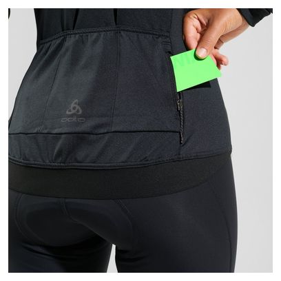 Damesfietsjack Odlo Full Zip Zeroweight Ceramiwarm Zwart