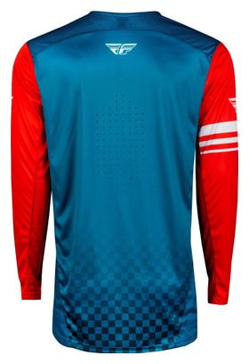 Fly Rayce Long Sleeve Jersey Rood/Wit/Blauw