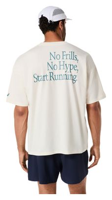 T-Shirt Asics Runner Message Graphic Blanc Homme