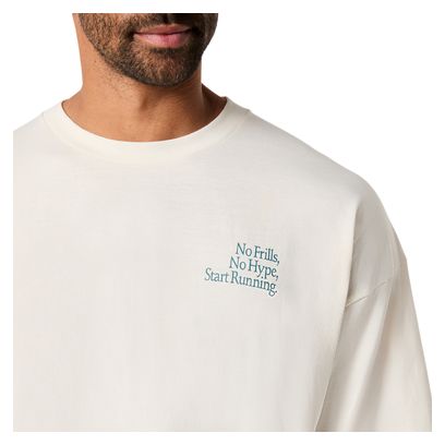 T-Shirt Asics Runner Message Graphic Blanc Homme