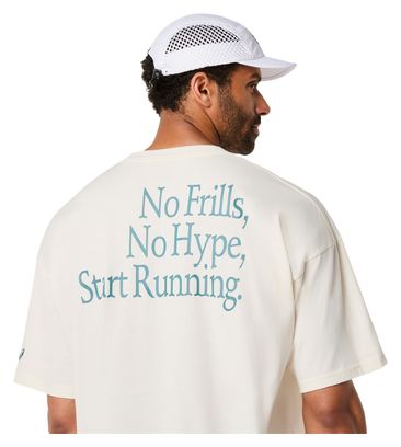 T-Shirt Asics Runner Message Graphic Blanc Homme
