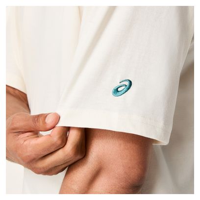 T-Shirt Asics Runner Message Graphic Blanc Homme