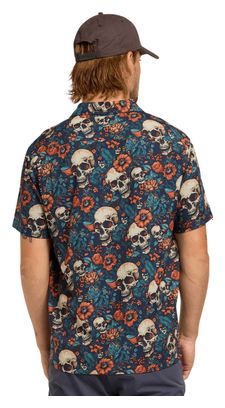 Camicia a maniche corte Dharco Tech Party Skullduggery multicolore uomo