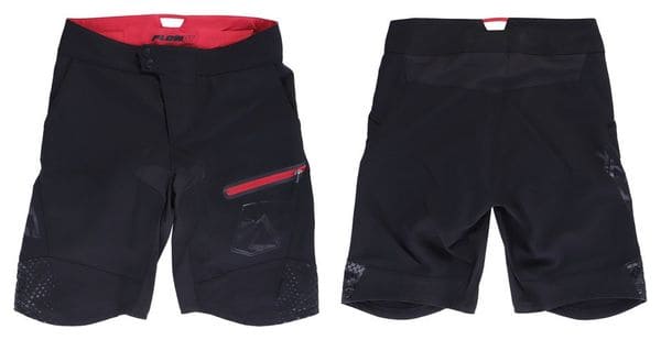 Pantaloncini da donna XLC TR-S26 Flowby Enduro neri rossi
