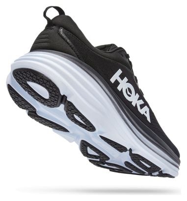 Chaussures Running Hoka Bondi 8 Noir Blanc