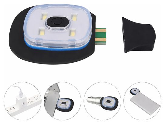 Bonnet unisexe avec lumière LED intégrée amovible - Rechargeable USB (hiver et activités nocturnes)