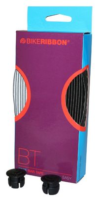 Ruban de guidon Bike Ribbon drop noir-blanc