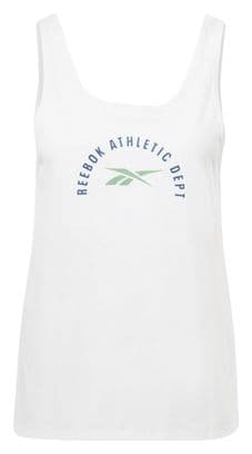 Camiseta de tirantes Reebok Workout Ready Supremium Graphic Mujer Blanca
