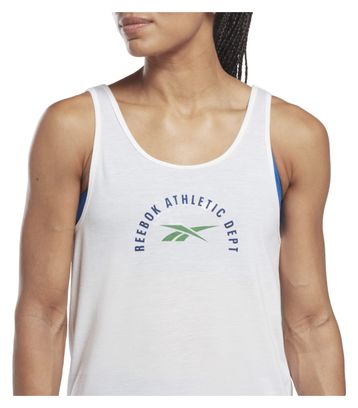 Débardeur Reebok Workout Ready Supremium Graphic Femme Blanc