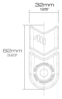 All Mountain Stijl Crank Defender Crank Protector Zwart