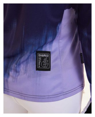 Damen Dharco Gravity Langarmtrikot Weiß/Blau