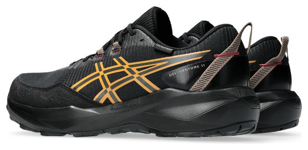 Asics Gel-Venture 11 Waterproof Men's Trail Running Shoes - Black/Orange