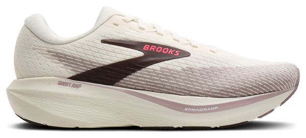 Brooks Ghost Amp Women's Running Shoes in Beige/Purple