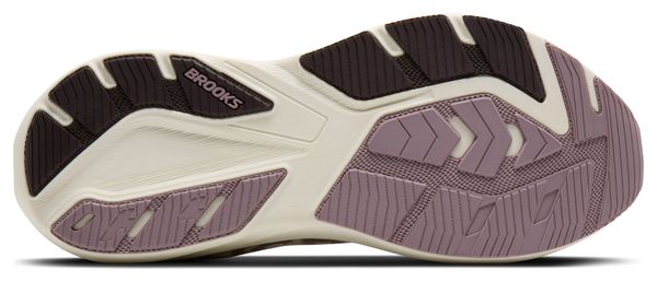 Brooks Ghost Amp Women's Running Shoes in Beige/Purple