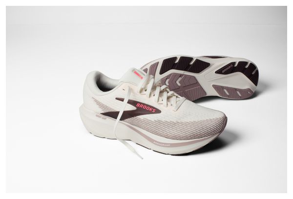 Brooks Ghost Amp Women's Running Shoes in Beige/Purple