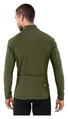 Veste vélo softshell homme Cyclisme J1 Khangai Kaki
