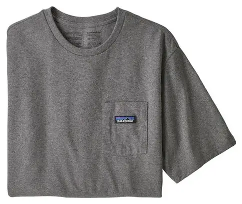 Patagonia P-6 Label Pocket Responsibili T-Shirt Grau Herren