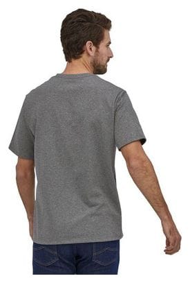 Patagonia P-6 Label Pocket Responsibili T-Shirt Grau Herren