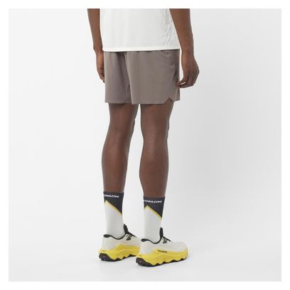 Short Salomon Sense Aero 7in Marron Homme