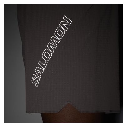 Short Salomon Sense Aero 7in Marron Homme