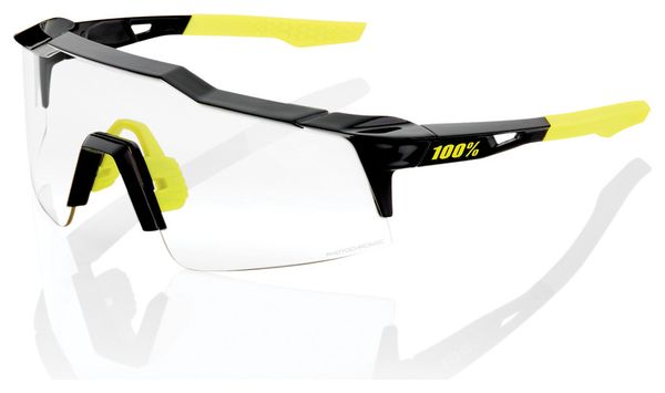Lunettes 100% Speedcraft SL Gloss Black / Lente fotocromatica