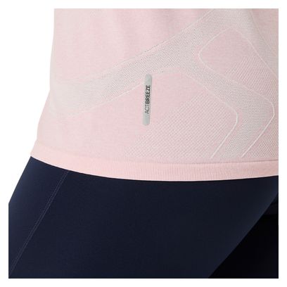 Maglia a maniche corte Asics Road Seamless rosa da donna